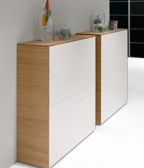 meuble entree design blanc karat