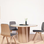 Table pied central