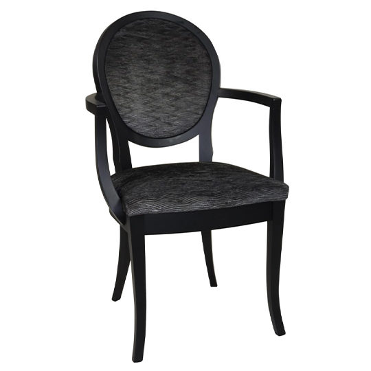 Fauteuil Noir Classique Chic Paul