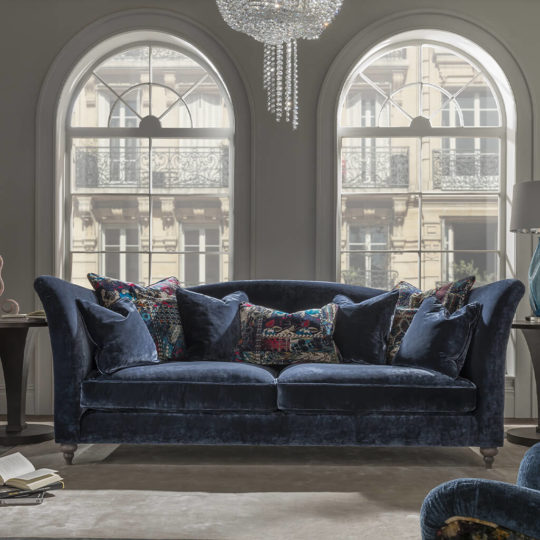 Canape Anglais Velours Bleu Bel Ami P1 TETRAD-boheme-chic