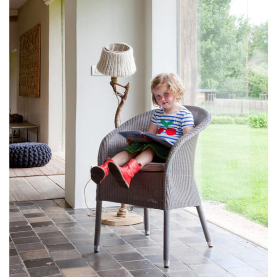 Chaise Rotin Gris P1 Chester