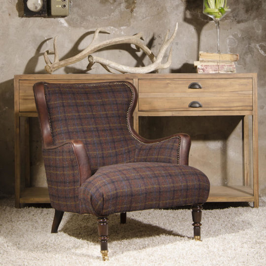 Fauteuil Anglais Tweed Nairn P1 TETRAD