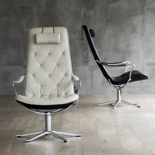 Fauteuil Pivotant Cuir Blanc P1 Bravo