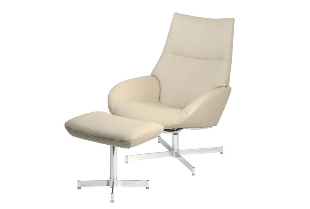 Repose-pied Cuir pour fauteuil Lotus 