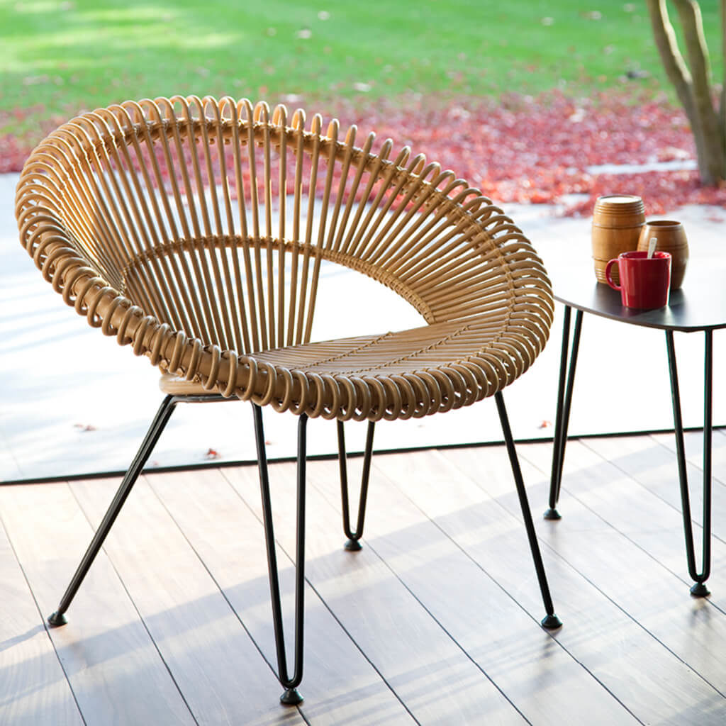 Fauteuil Rotin Naturel P1 Cruz Lazy