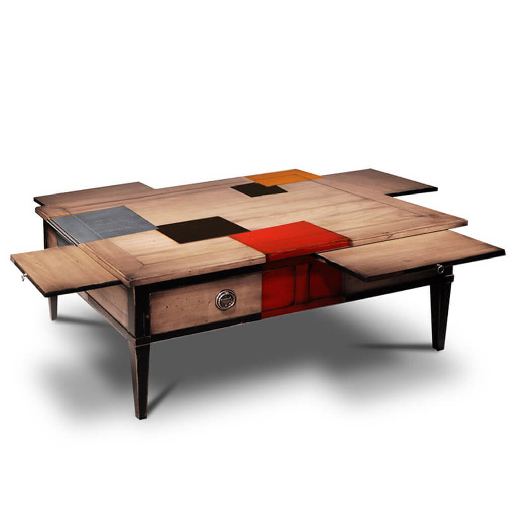 Table Basse Industrielle Ouverte P2 Patchwork 658