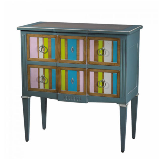 Commode Bleu Classique Chic P1 Recamier