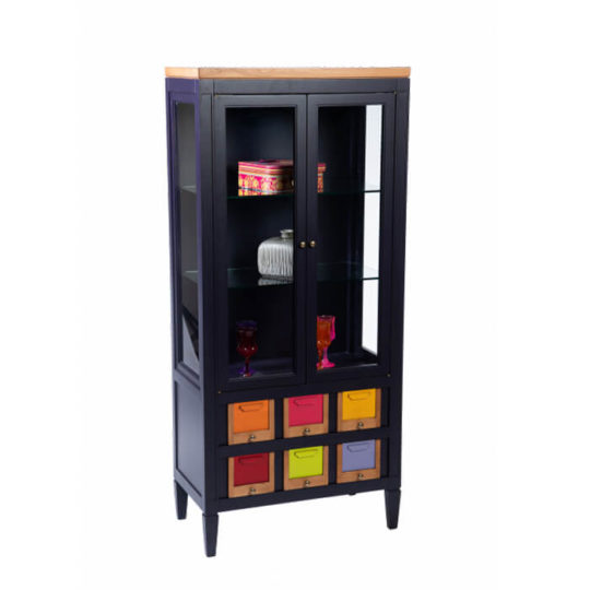 Vitrine Noir Classique Chic P1 Les Coloristes