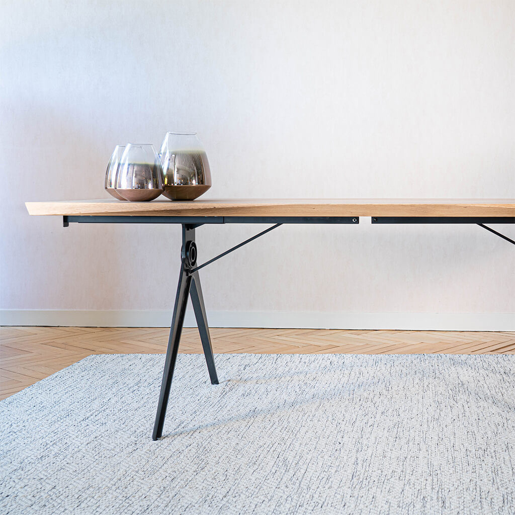 Table Pied Metal Contemporaine P1 Mirage