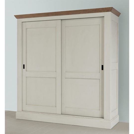 Armoire Campagne Chic Laque Perle P1 Romance