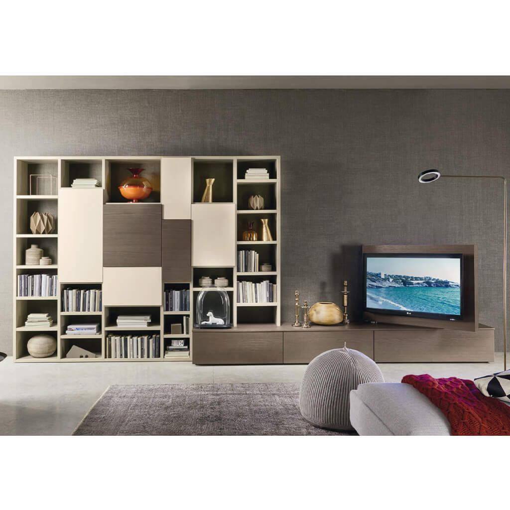 Meuble tv suspendu design LAMPO L5C60 - contemporain VAZARD home