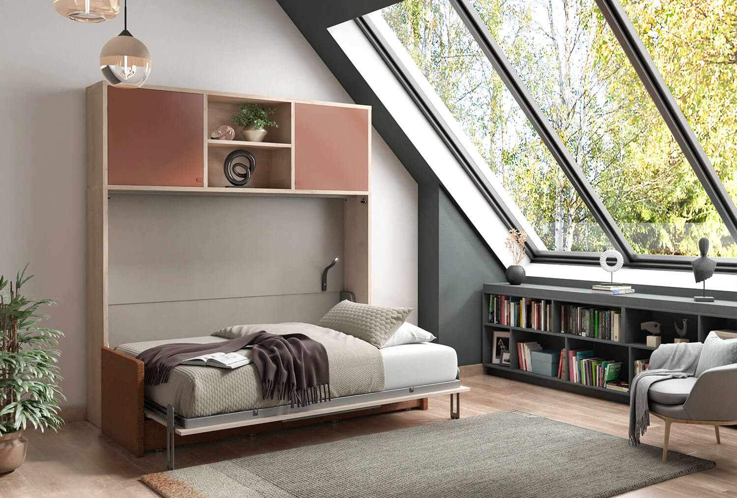 Armoire lit banquette horizontale SMART VAZARD home