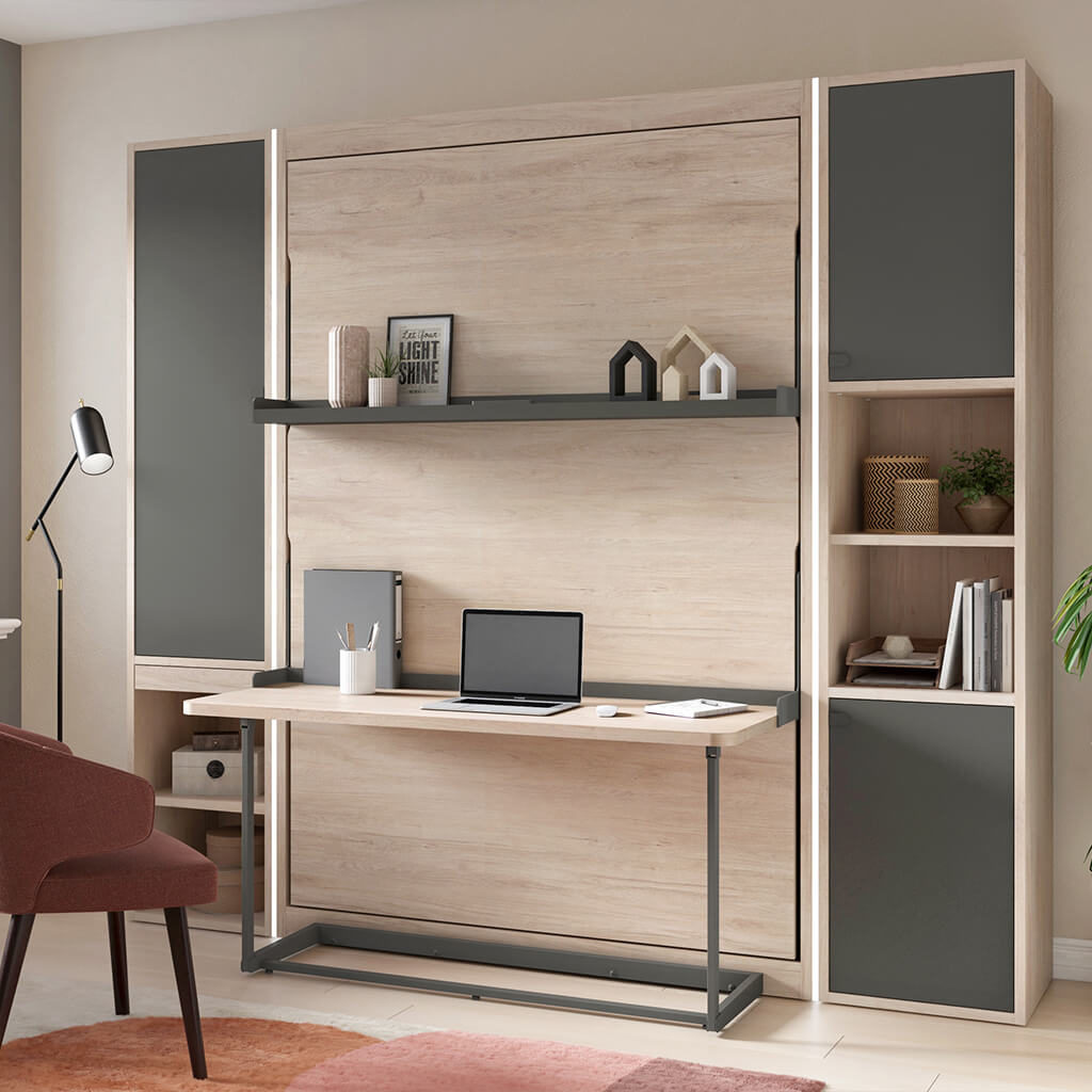 Lit Bureau Escamotable Vertical P1 Smart