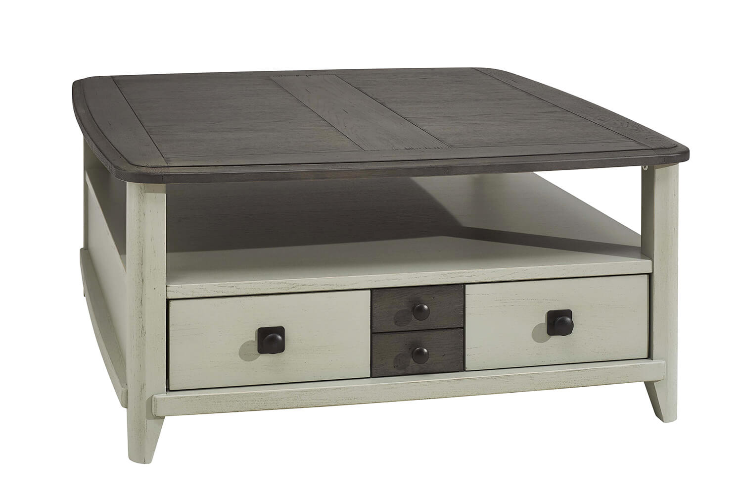 Table basse carrée SÉRAPHINE campagne chic VAZARD home