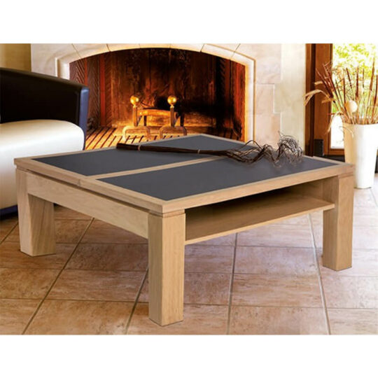 Table Basse Carree Chene Massif Nature P1 Dinette