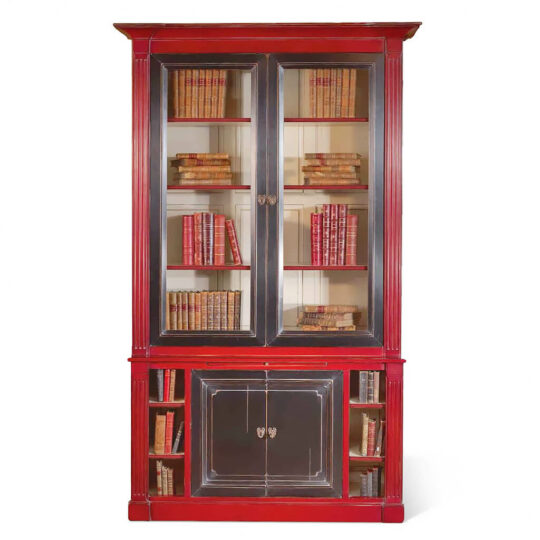 Bibliotheque Rouge Noire Classique Chic P1 Lys