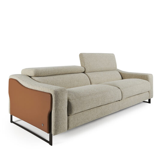 Canape Relax Cuir Tissu P1 Molder