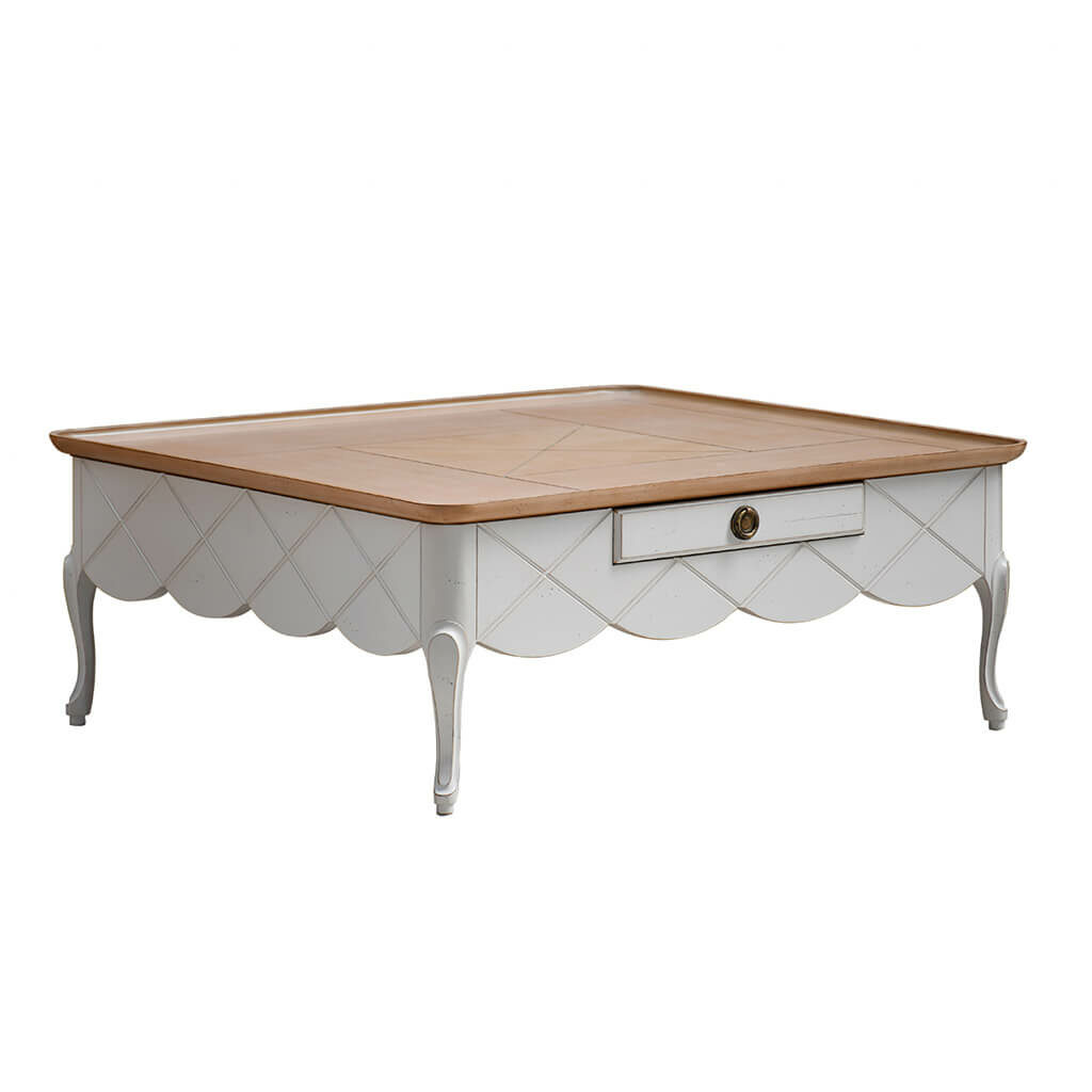 Table Basse Classique Chic Blanche P1 Goya