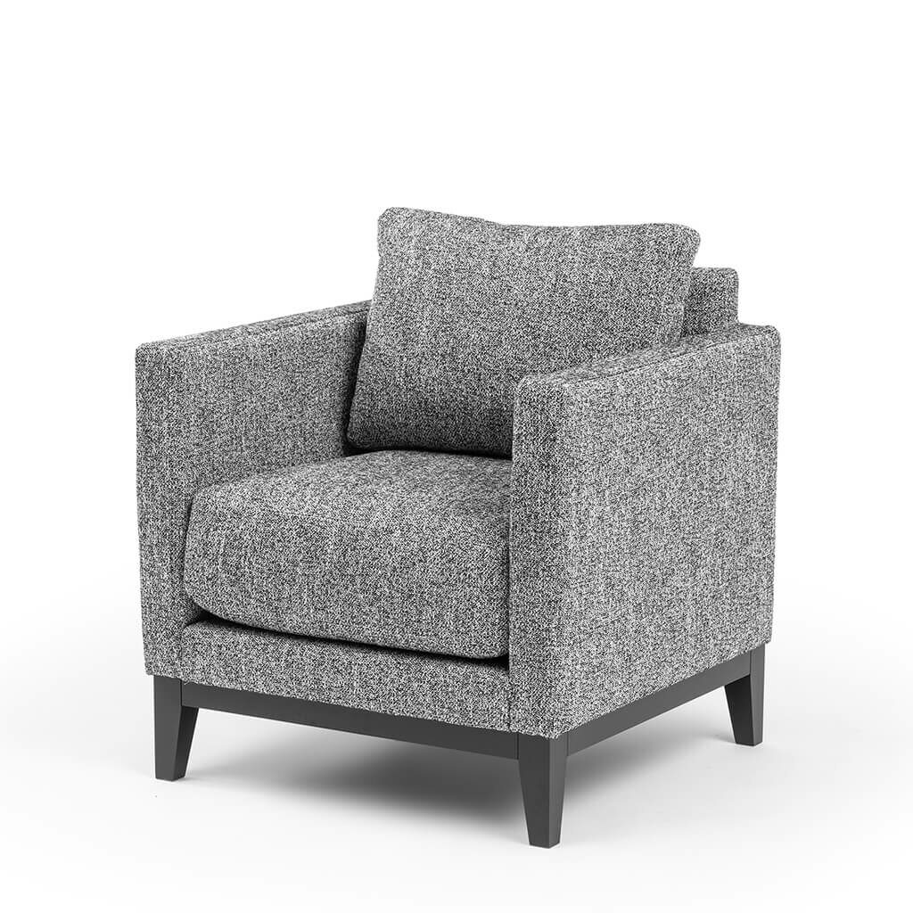 Fauteuil Tissu Gris Chine Classique Chic Ralph M P1 Beaubourg