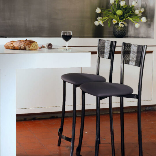 Tabouret Bar Moderne Design Noir P1 Wasabi