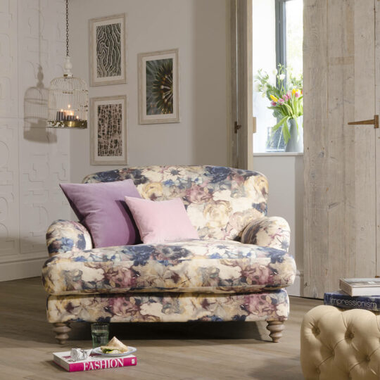 Fauteuil Anglais Tissu Fleur Tetrad P2 Ruffle