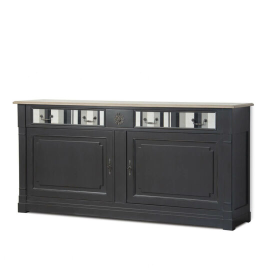 Buffet Style Classique Chic Noir Rayures California