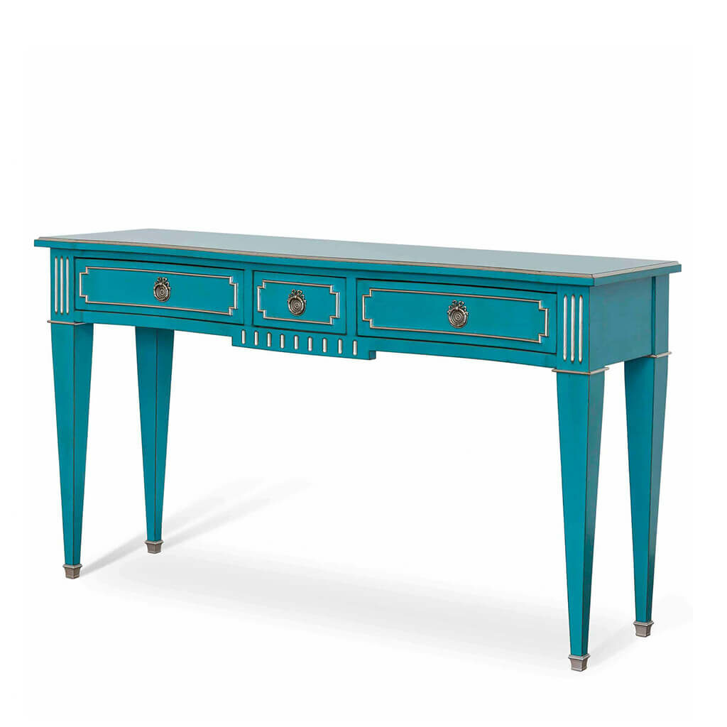 Console Bleu Classique Chic Cambridge