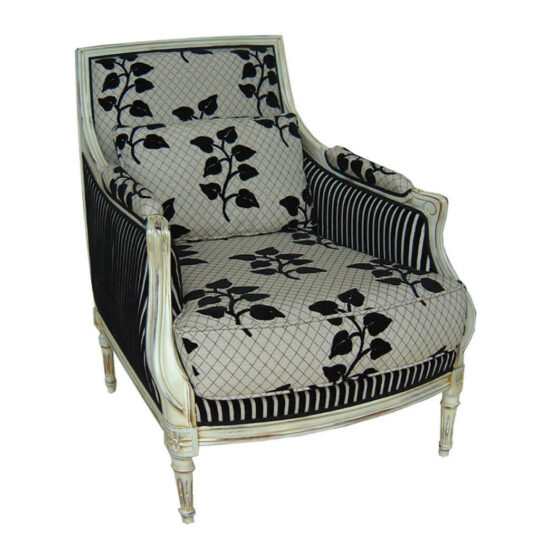 Fauteuil Classique Chic Tissu P1 Jacob