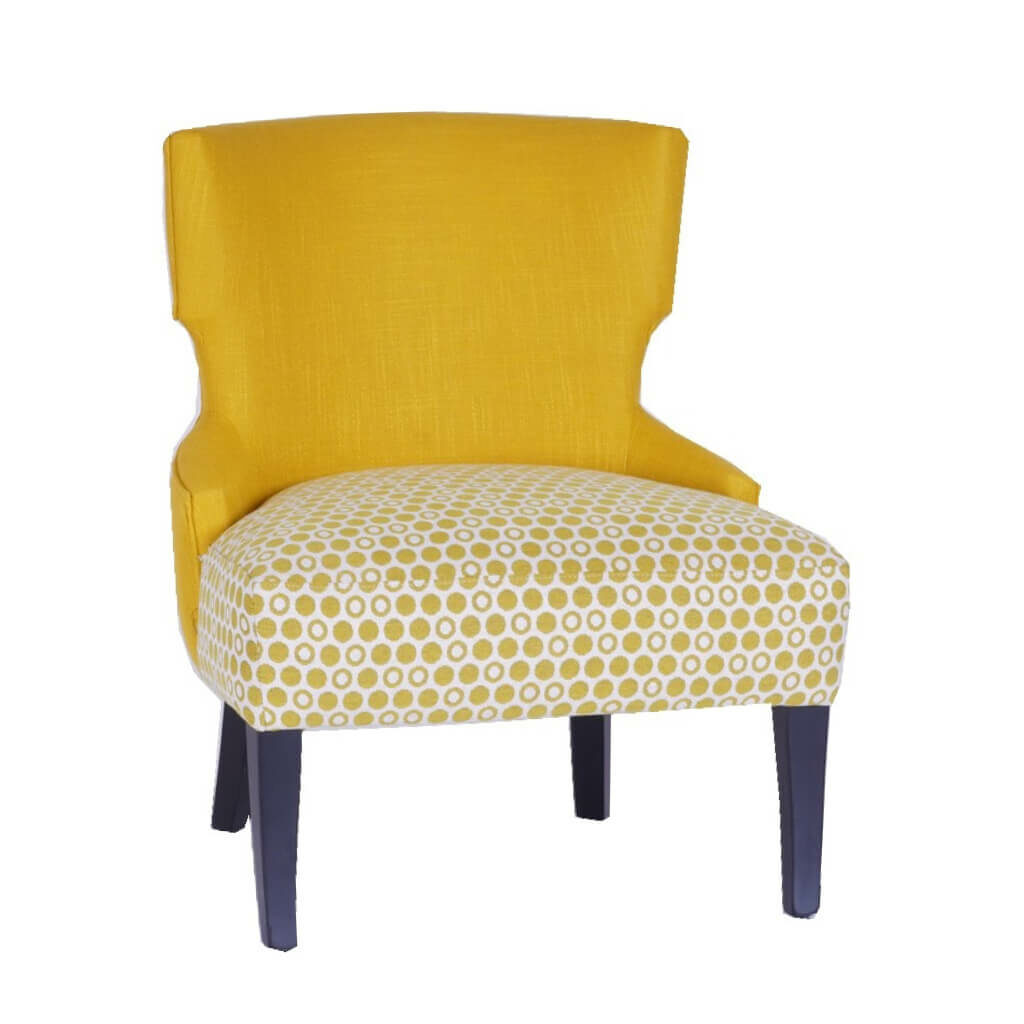 Fauteuil Crapaud Deco Tissu Jaune 1 Soraya