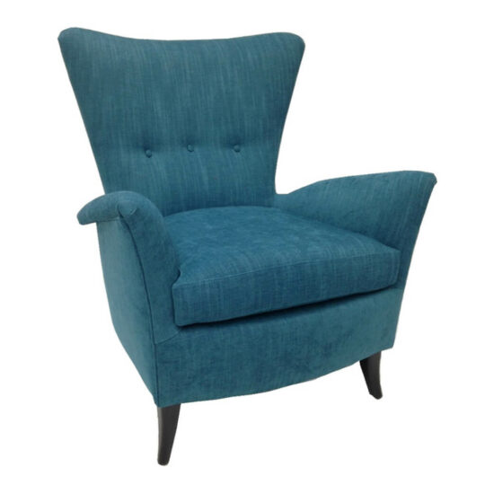 Fauteuil Tissu Bleu P1 Salima