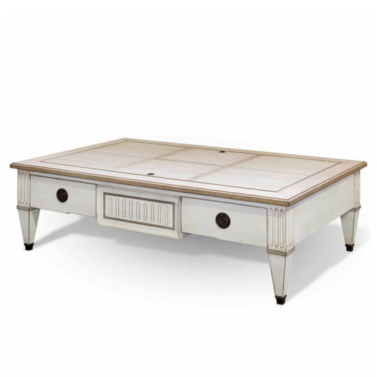 Table Basse Classique Chic Blanche Directoire