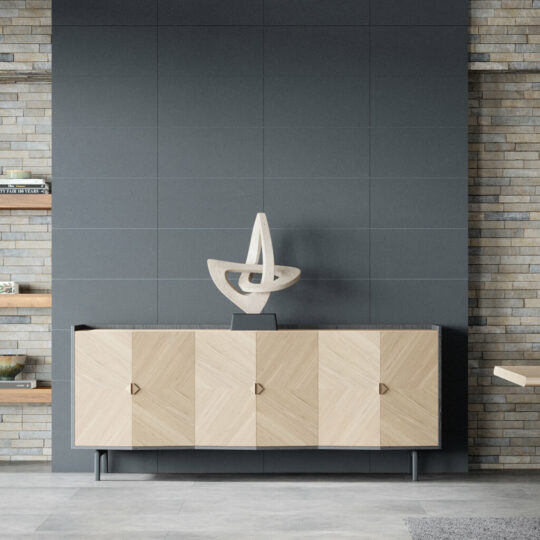 Buffet Contemporain Naturel Bois Vertigo