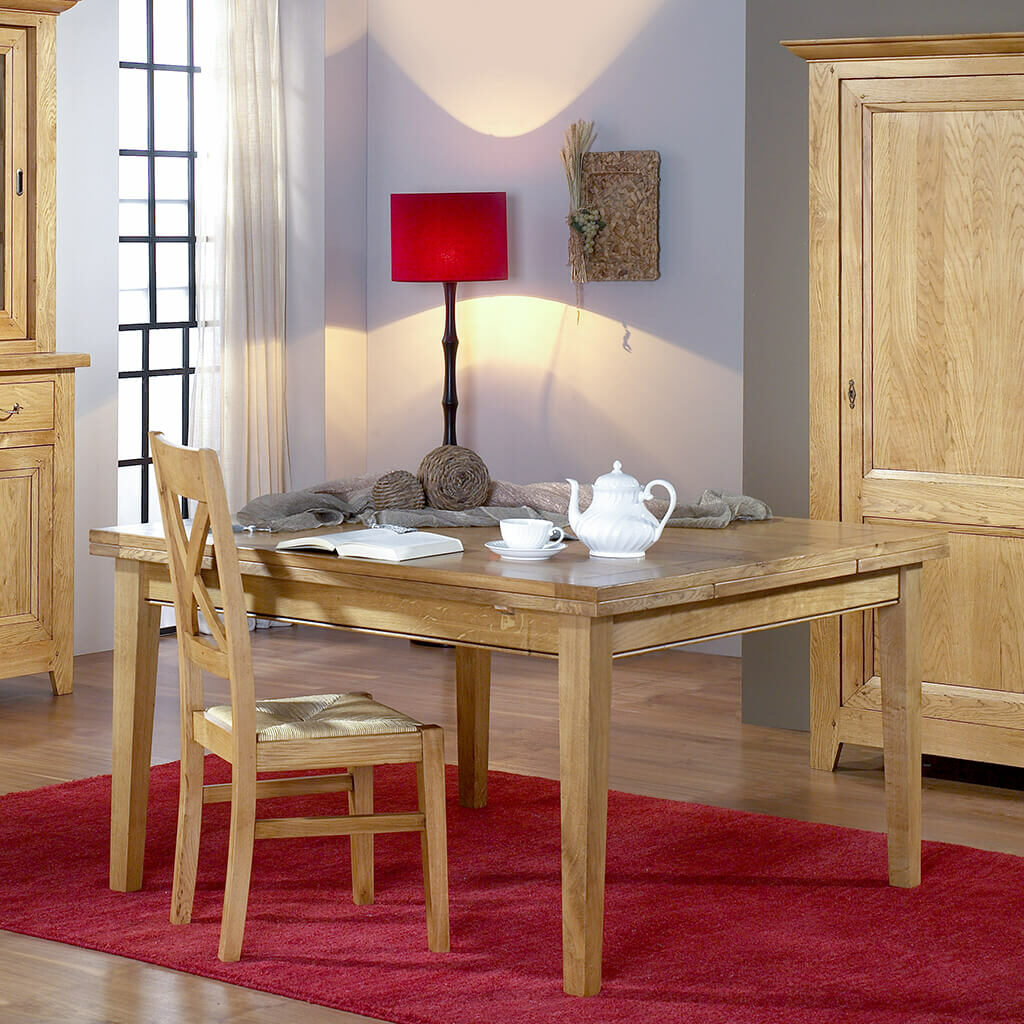 Table Carree Style Rustique Cabourg