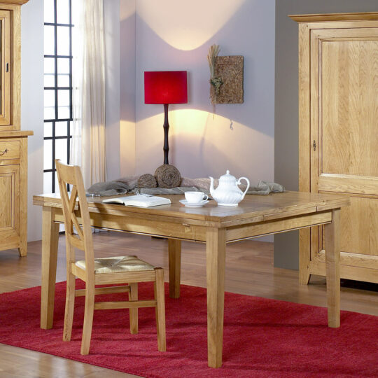 Table Carree Style Rustique Cabourg