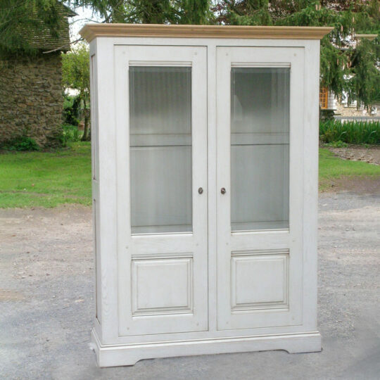 Vitrine Style Rustique Blanche Cabourg