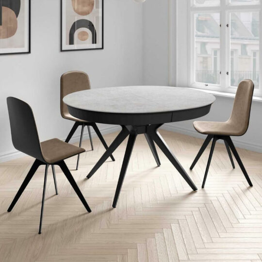 Table Ronde Moderne Plateau Ceramique Sfera