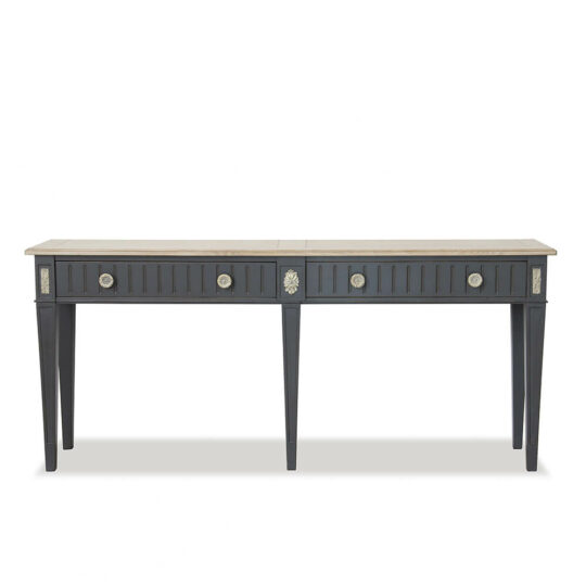 Console Classique Chic Laque Noire Emmanuelle