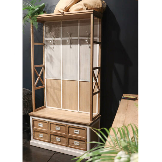 Vestiaire Style Indus Meuble Entree Epure