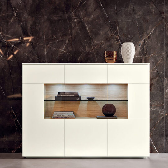 Buffet Haut Contemporain Blanc Rio