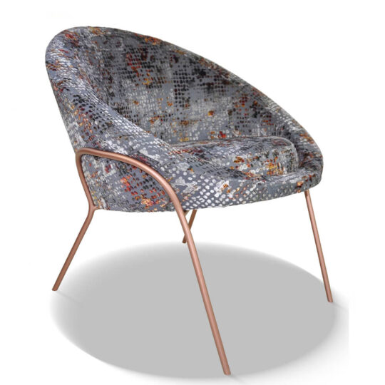 Fauteuil Tissu Vintage Neptune