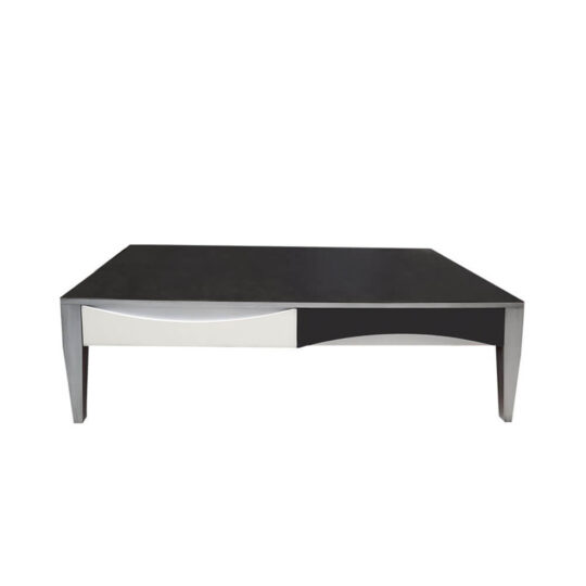 Table Basse Contemporaine Noir Blanche 716 Elipse