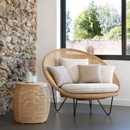 Fauteuil Deco Rotin Vincent Sheppard Joe Cocoon