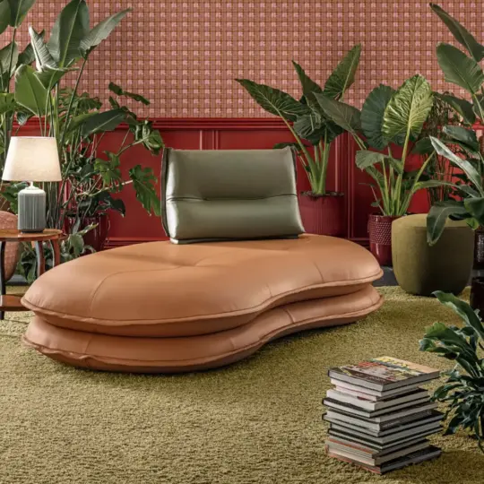 Meridienne Cuir Moderne Aerre Italia Twins