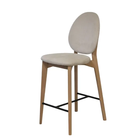 Chaise Haute Bar Chene Massif Alva
