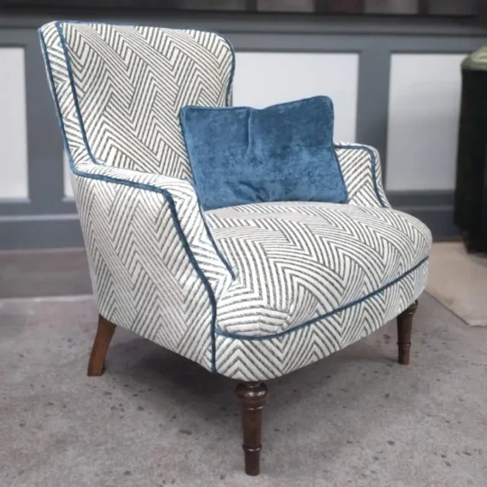 Fauteuil Anglais Classique Chic Tetrad Sofia