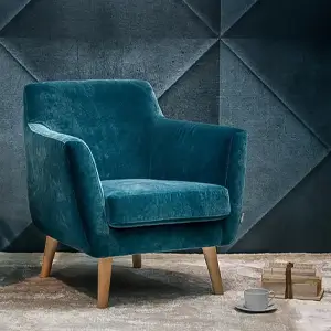 Fauteuil Cabriolet Dagmar Bleu Vazard Home V