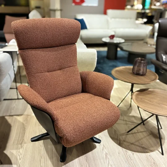 Fauteuil Relax Tissu Bouclettes Showroom Vazardhome Nova