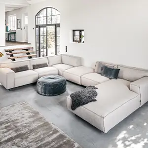 Canape Modulable Tissu Vesta Vazard Home V