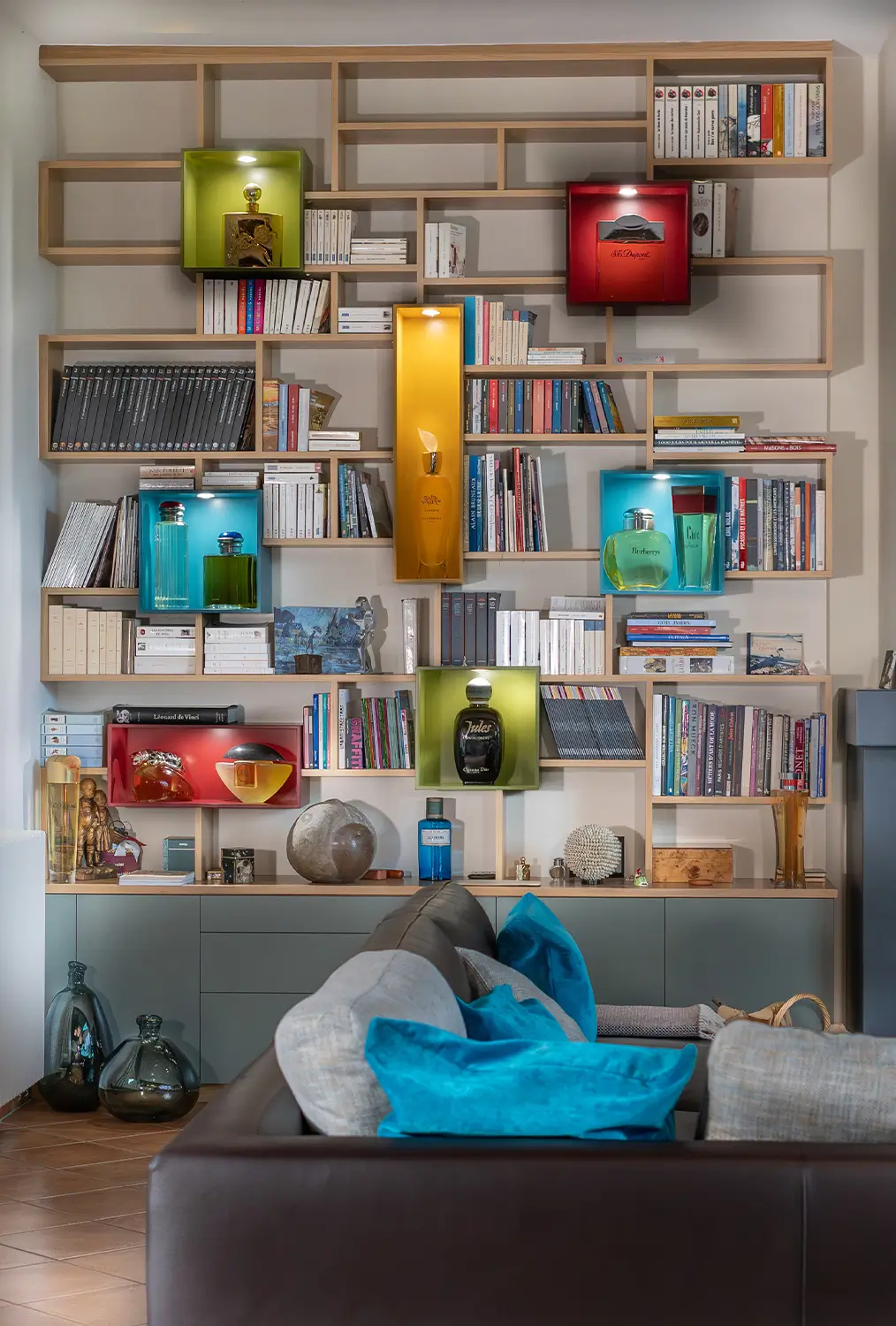 Decorateur Amenagement Salon Bibliotheque Sur Mesure Normandie Deauville Vazardhome