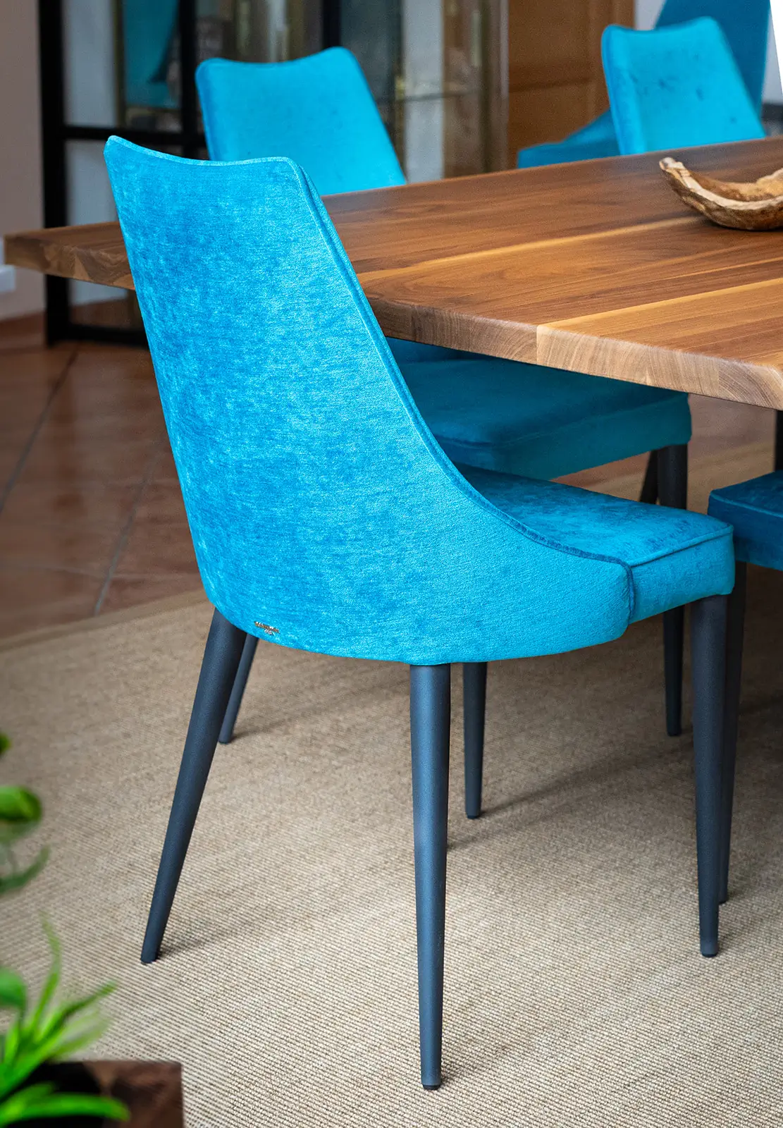 Decorateur Amenagement Sejour Chaise Tissu Bleu Normandie Deauville Vazardhome